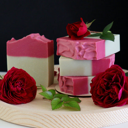 French Rose Bar Soap | Natural Handmade Body Soap