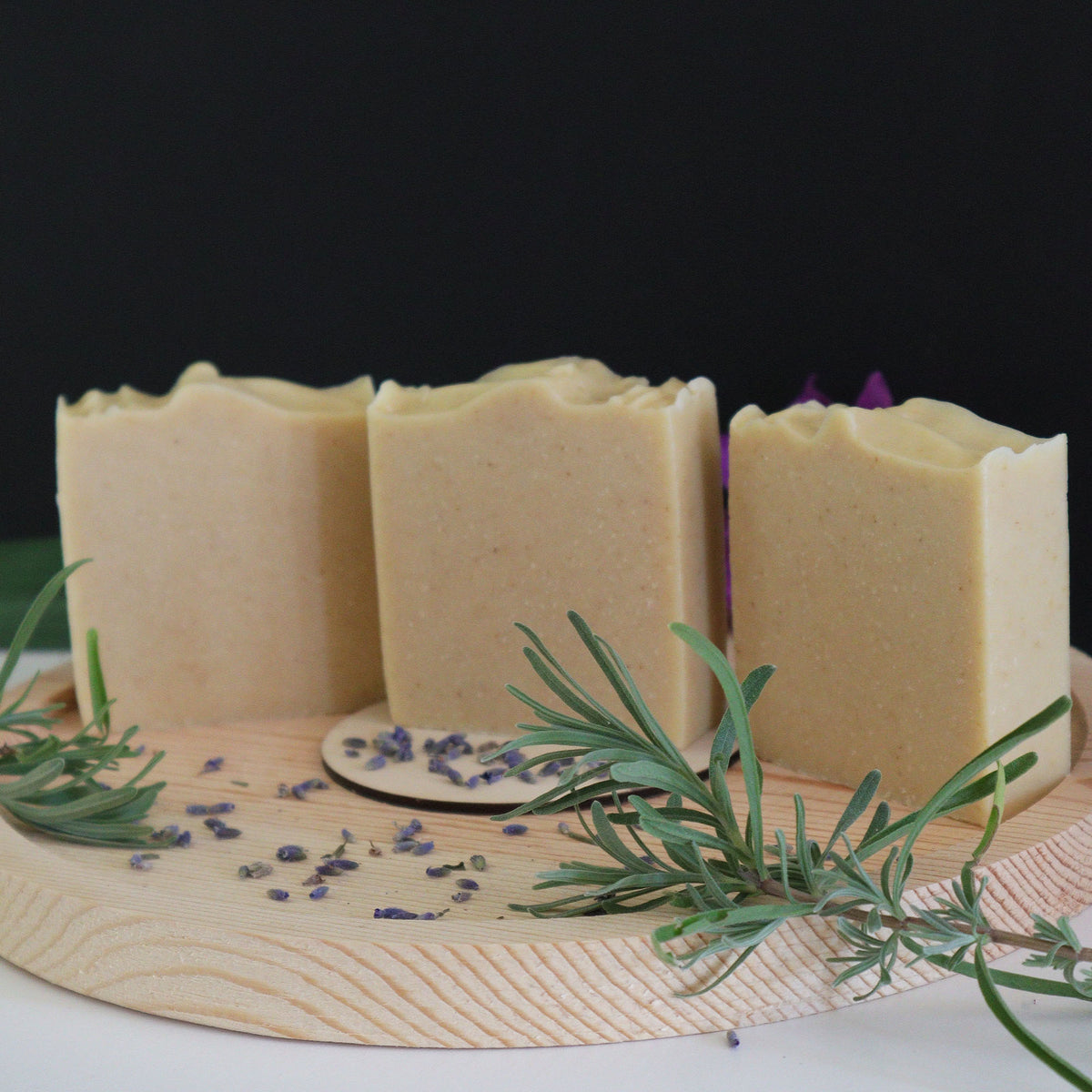 Lavender + Colloidal Oat + Goat Milk Body Soap - Fragrance-Free | Natural Handmade Bar Soaps
