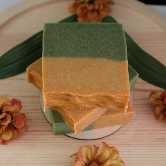 Mulberry Bliss Handmade Soap Bars | Mulberry, Spirulina, Turmeric, and Goat Milk Unscented Soaps