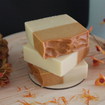 Tropical Vibes Handmade Soap | Papaya, Turmeric, and Goat Milk Soap Bars